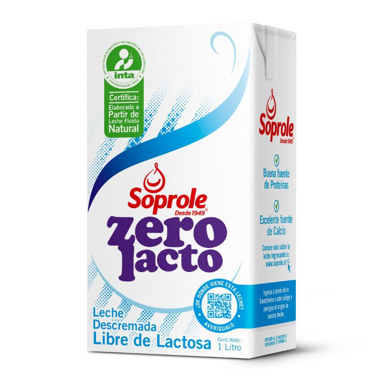 LECHE DESCREMADA ZERO LACTO SOPROLE