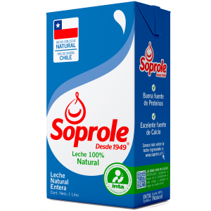 LECHE ENTERA SOPROLE 1 LT
