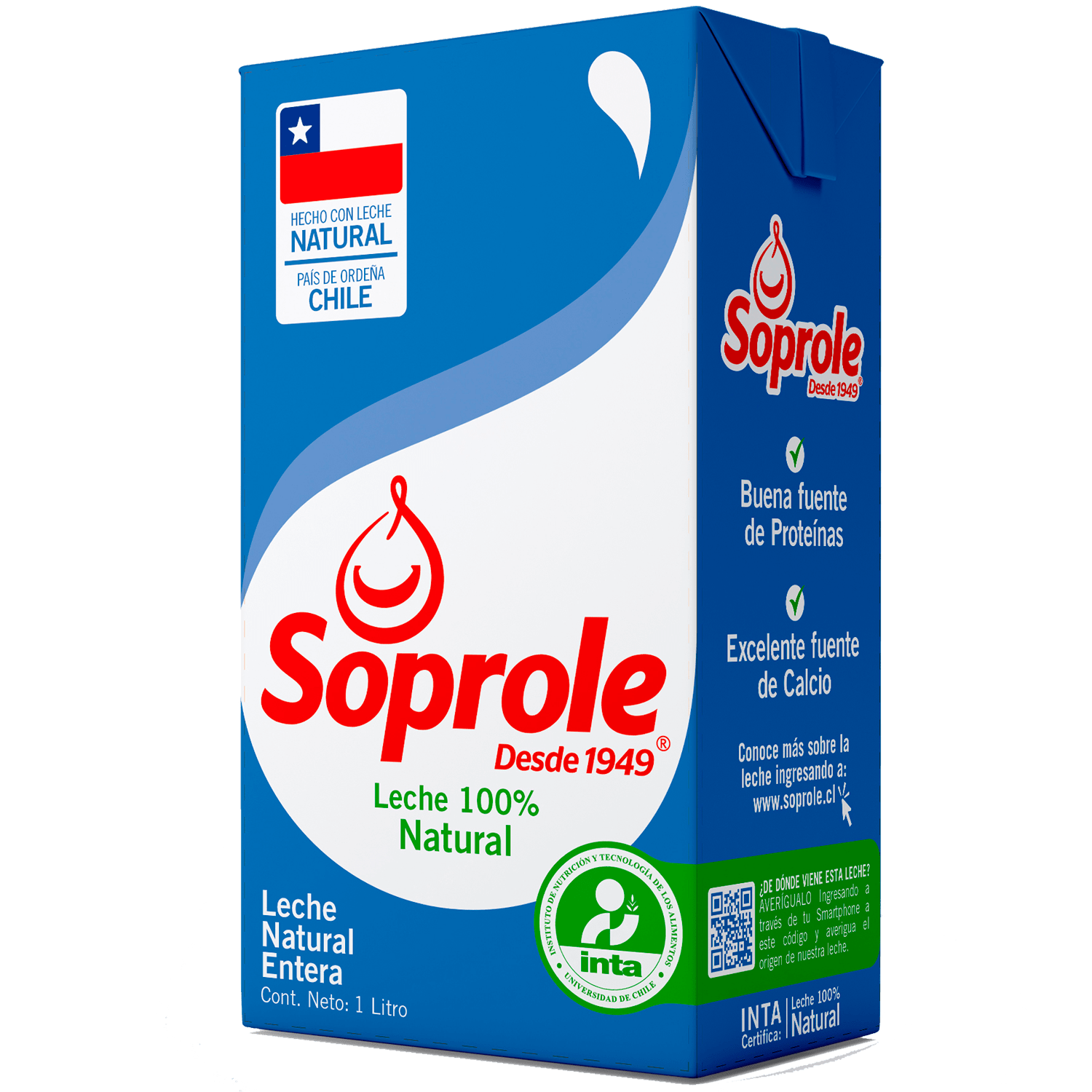 LECHE ENTERA SOPROLE 1 LT